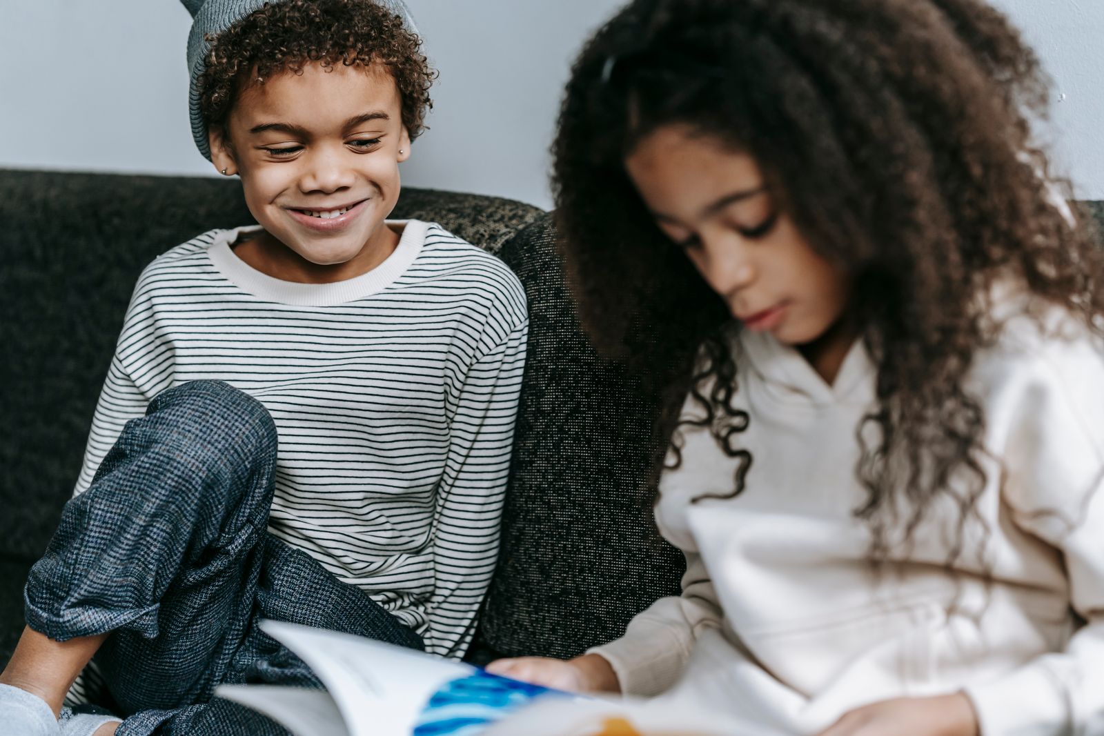 Children reading together
